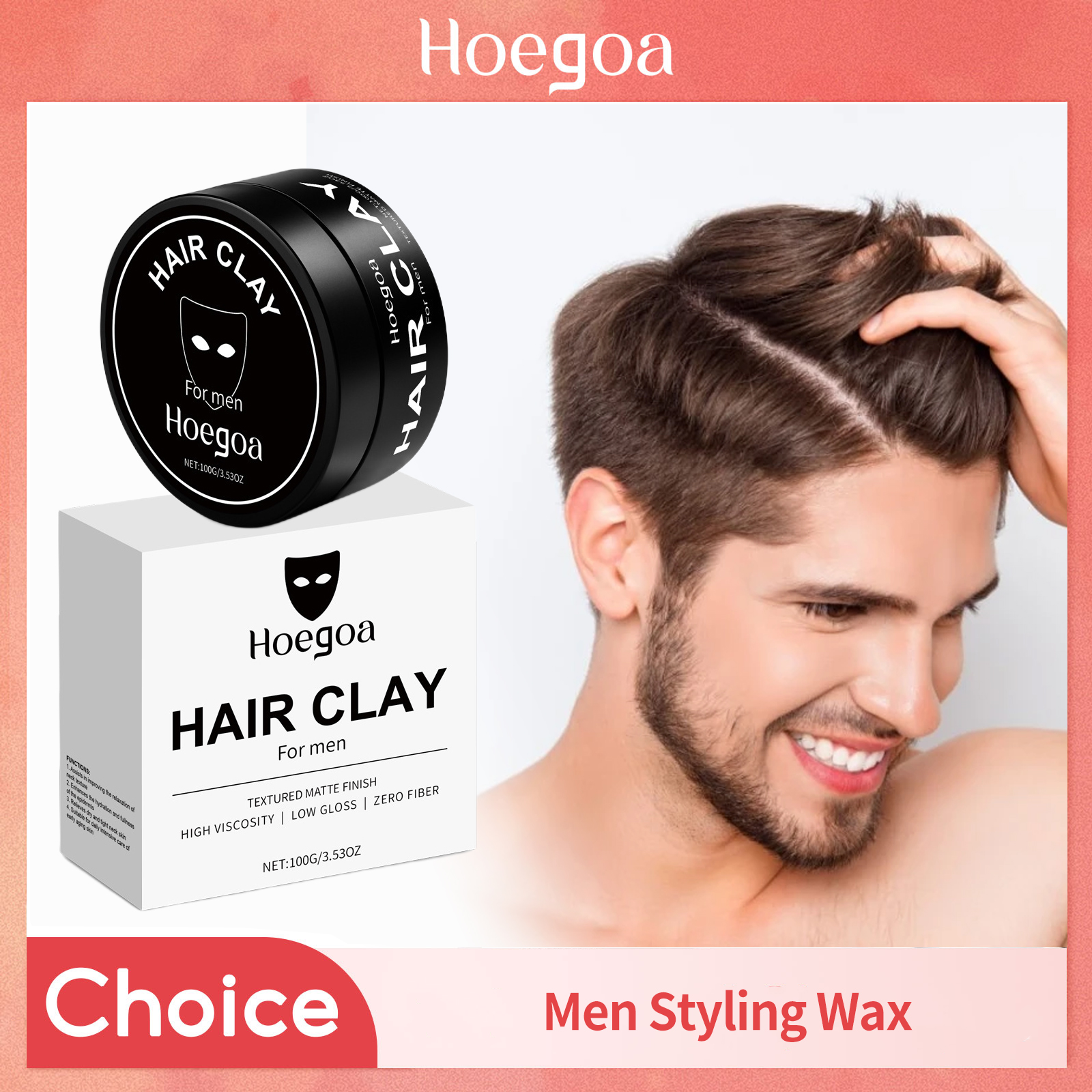 Pomade Hair Clay - Matte Hair Styling Wax Lasting Hairstyle