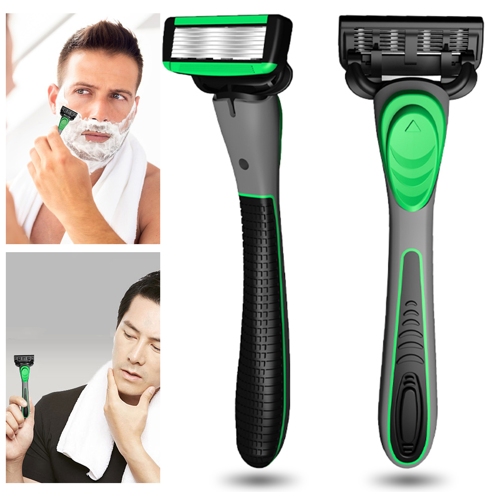 Men'S Grooming Gel - Men's 7-Layer Manual Razor Shaving Set