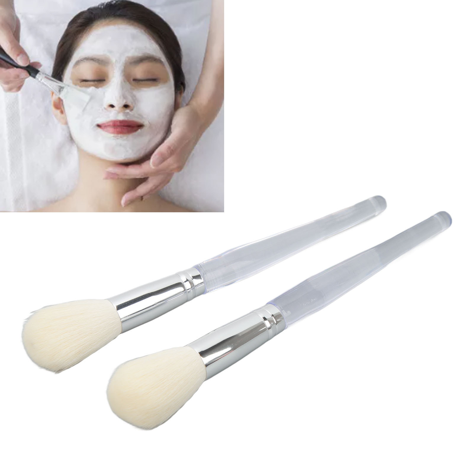 Pomade Hair Clay - 2 Pack Face Mask Brush Applicator