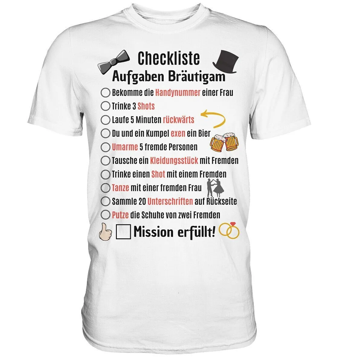 Men'S Grooming Checklist - Checklist JGA Men T Shirt Tasks