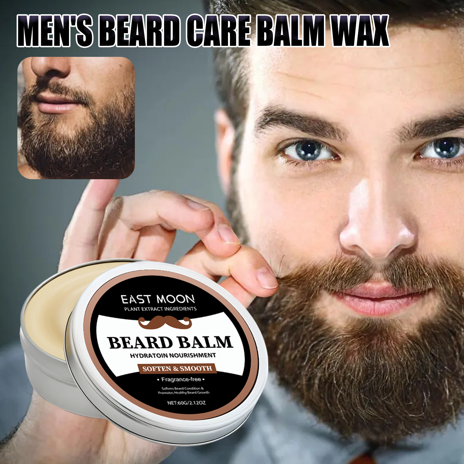 Men'S Grooming Tonic - Beard Balm For Men 60g Conditioning