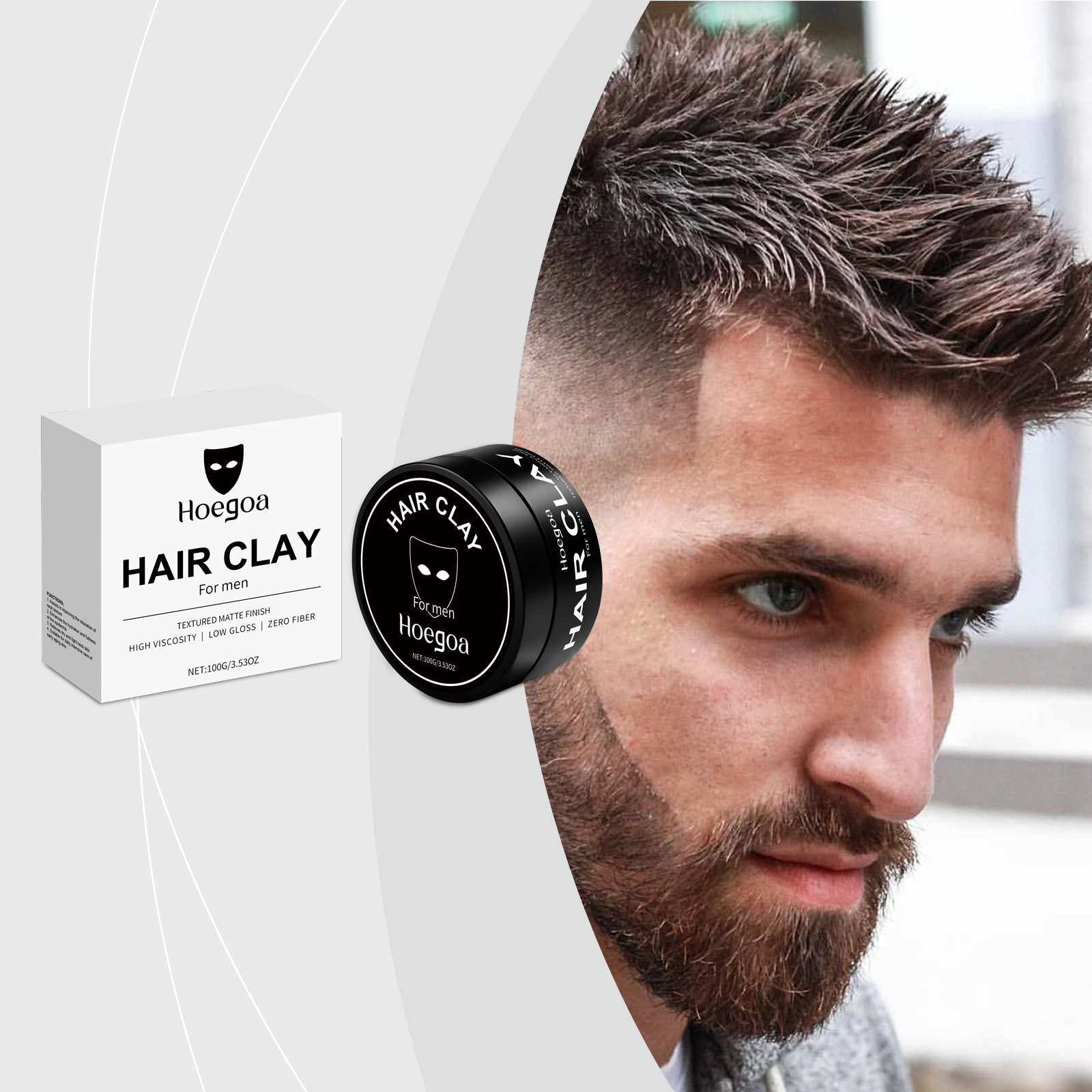 Matte Hair Styling Wax Lasting - đánh giá và giá Pomade Hair Clay