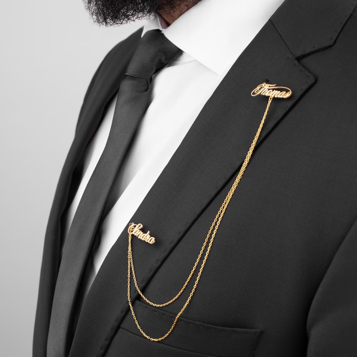Custom Double Name Brooch Men  - đánh giá và giá Men'S Grooming
