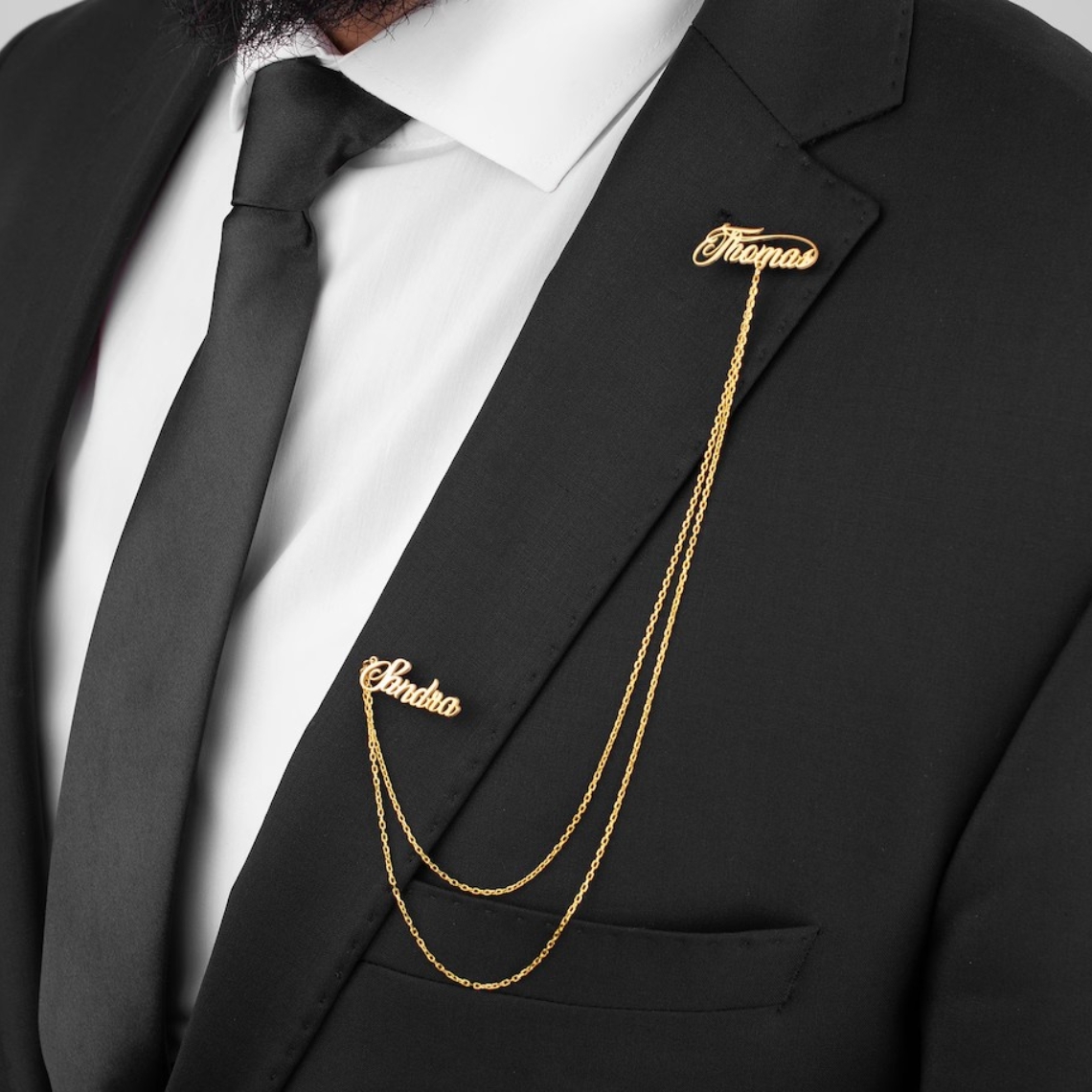 Custom Double Name Brooch Men  - đánh giá và giá Men'S Grooming