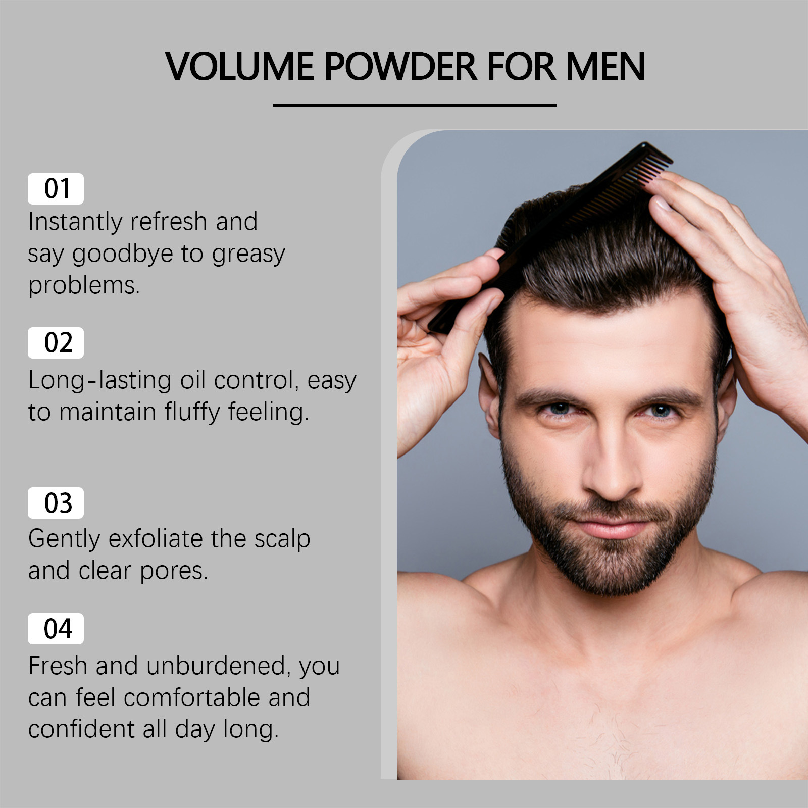 Volume Powder for Men Strong H - đánh giá và giá Men'S Grooming Tonic