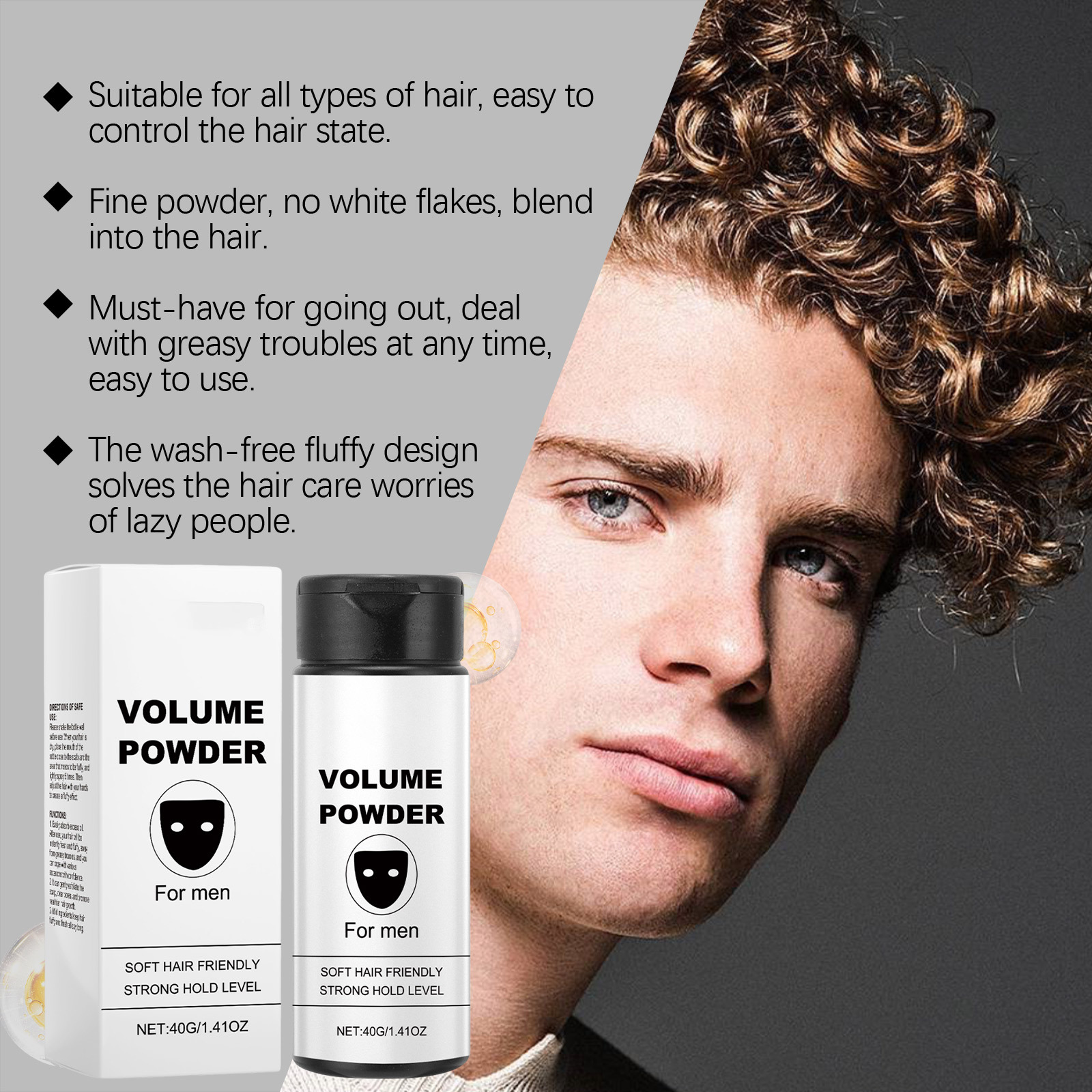 Volume Powder for Men Strong H - đánh giá và giá Men'S Grooming Tonic