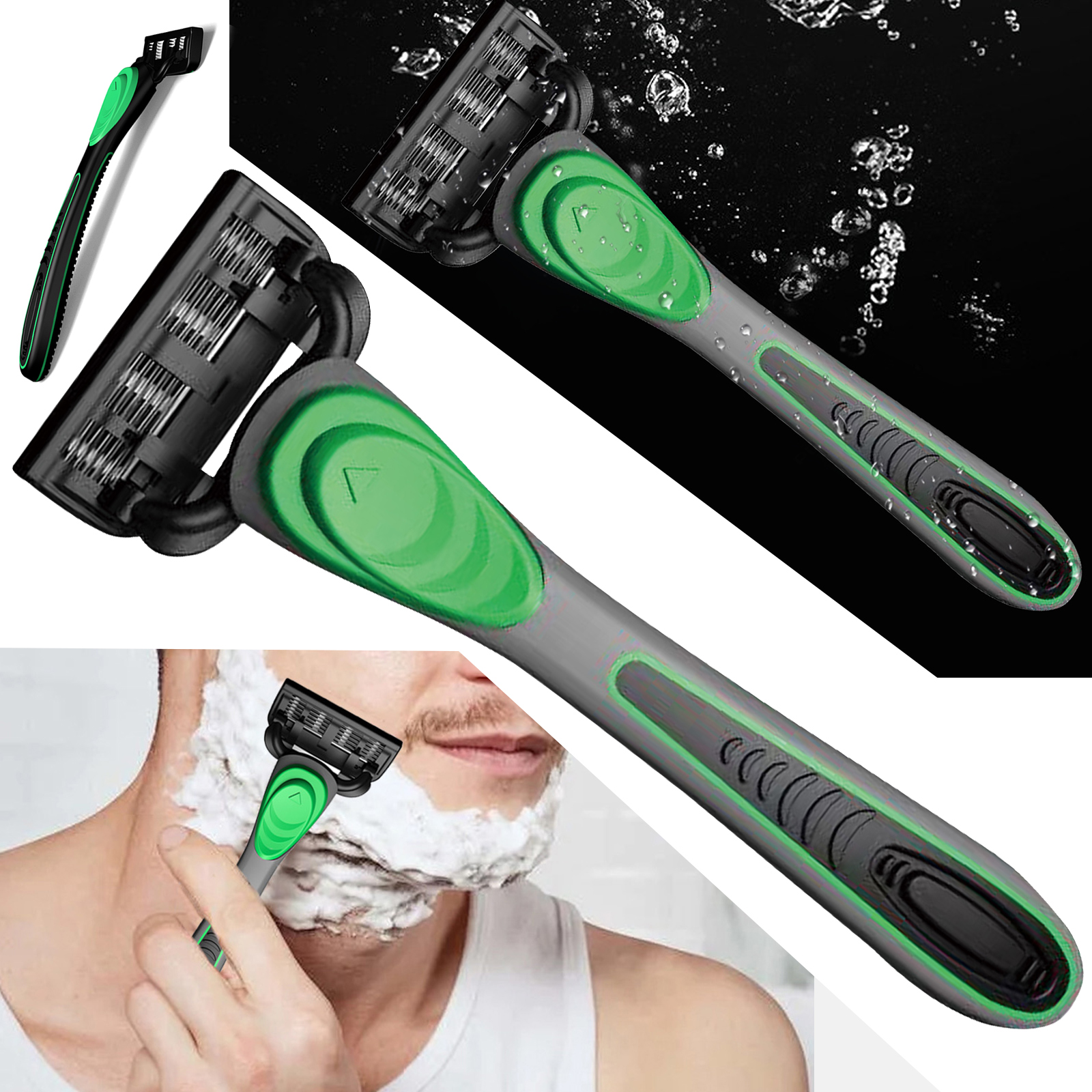 Men's 7-Layer Manual Razor Sha - đánh giá và giá Men'S Grooming Gel