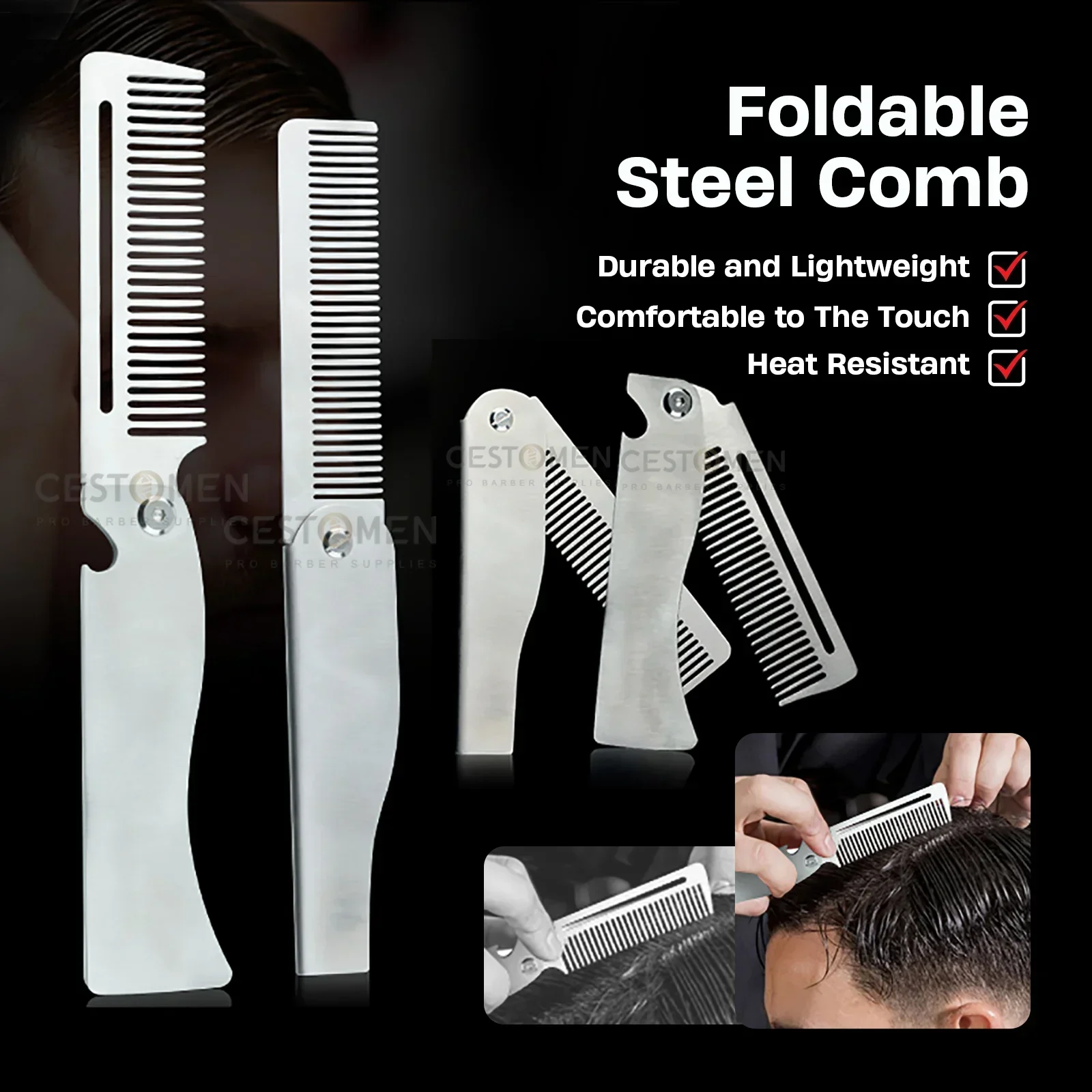 NEW Folding Stainless Steel Co - đánh giá và giá Men'S Grooming Tonic