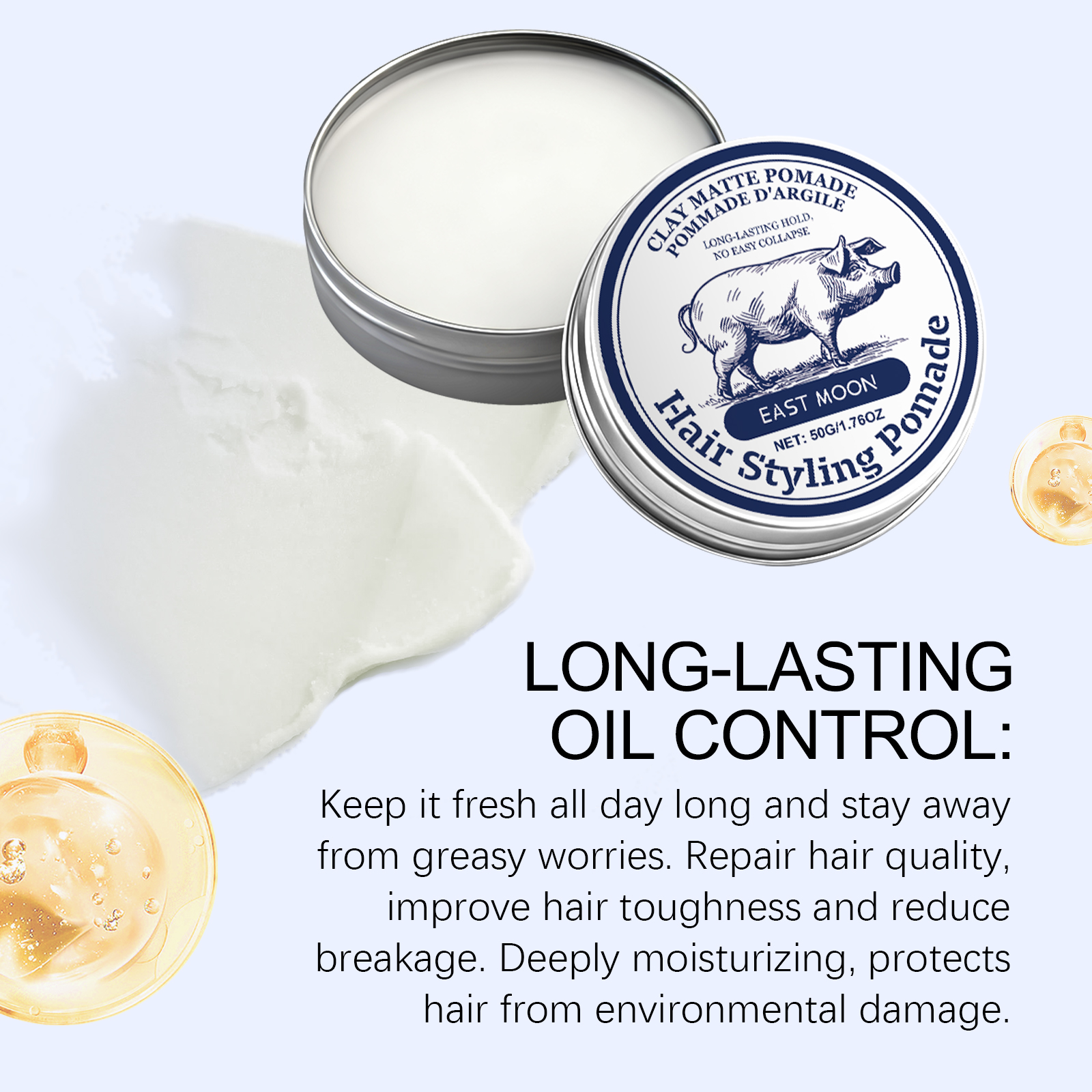 Mens Hair Clay Strong Hold Mat - đánh giá và giá Pomade Hair Clay