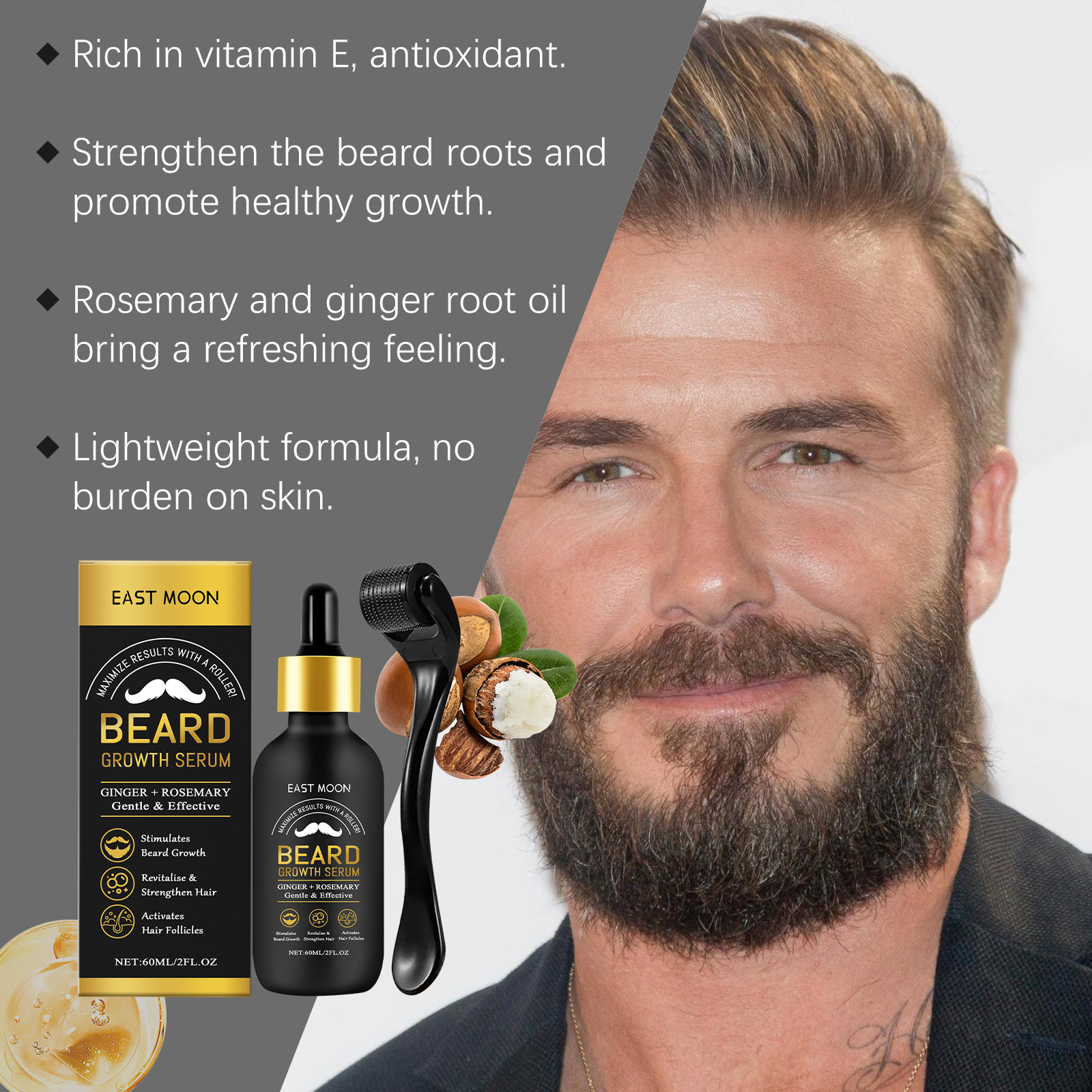 Beard Thickening Care Oil with - đánh giá và giá Men'S Grooming Tonic