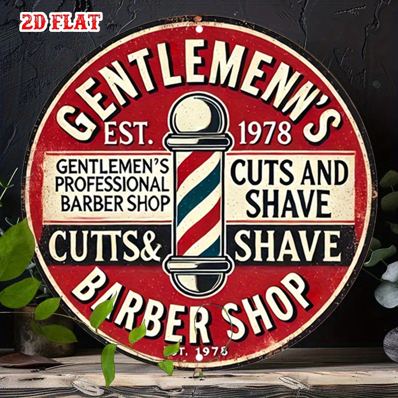 Vintage Barbershop Metal Wall  - đánh giá và giá Men'S Grooming Barbershop