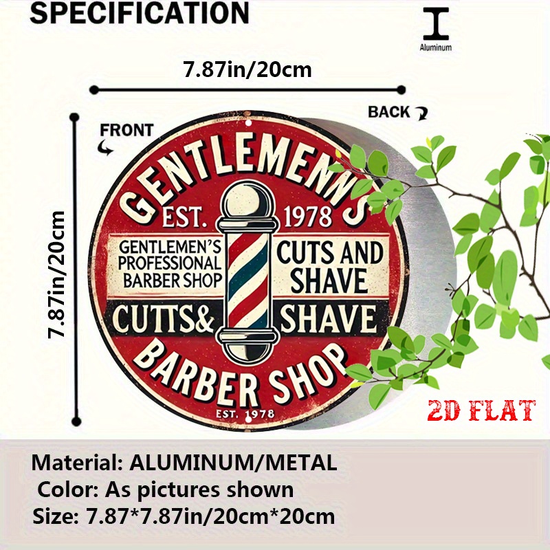 Vintage Barbershop Metal Wall  - đánh giá và giá Men'S Grooming Barbershop