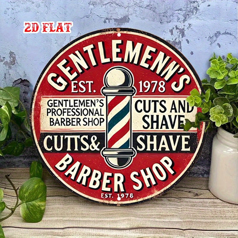 Vintage Barbershop Metal Wall  - đánh giá và giá Men'S Grooming Barbershop