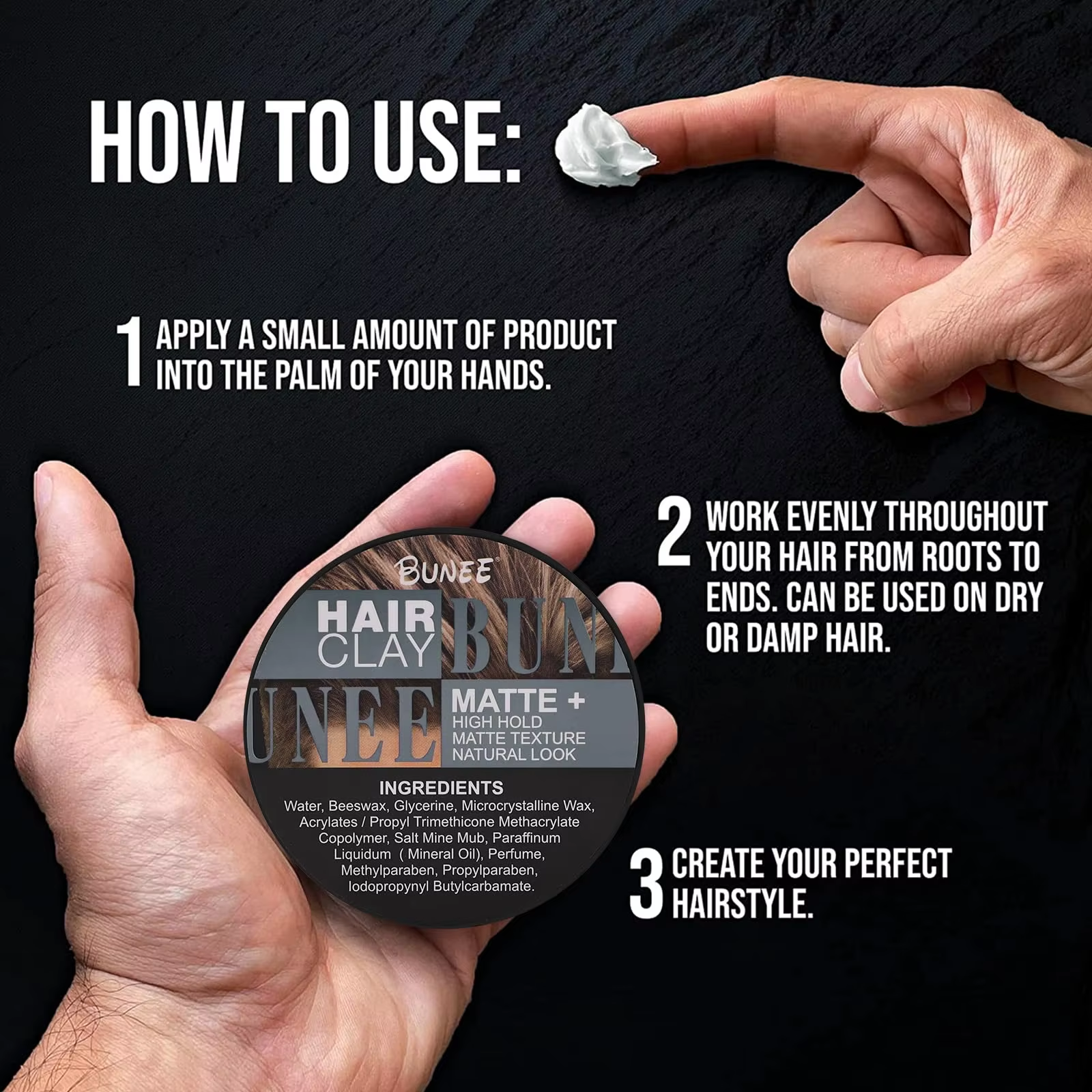 Matte Finish Hair Paste for Me - đánh giá và giá Pomade Hair Clay