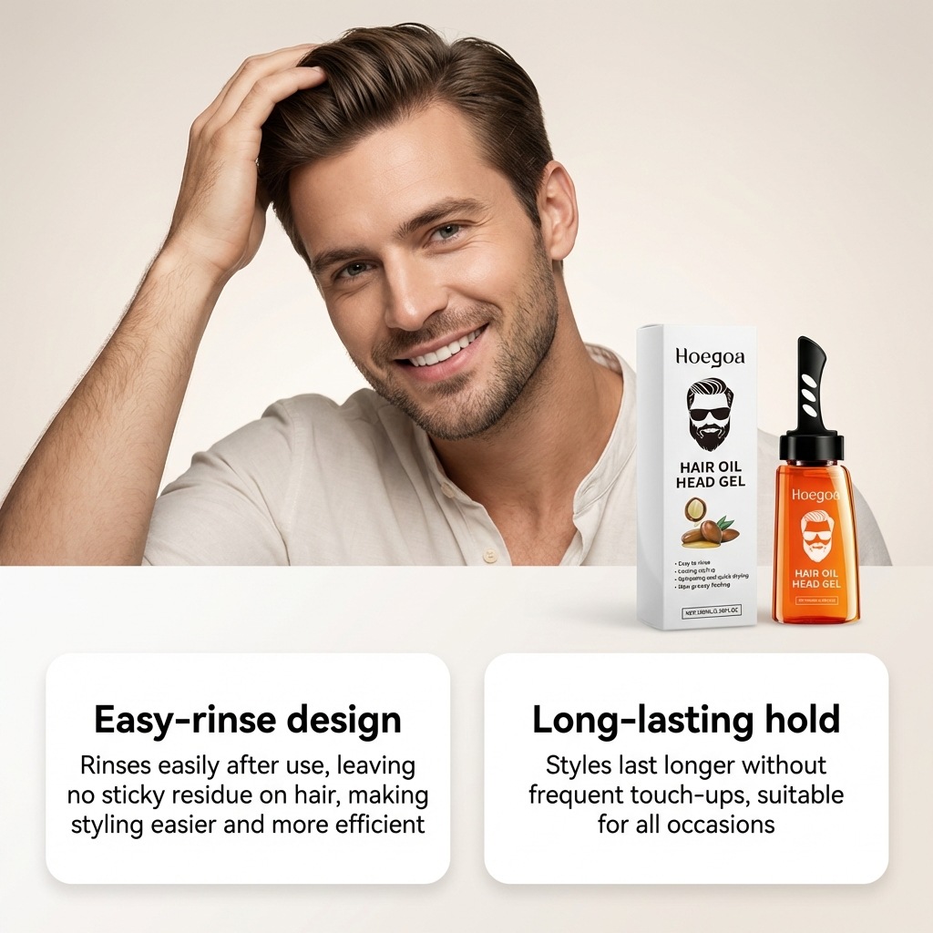 Hoegoa Hair Oil Head Gel for M - đánh giá và giá Men'S Grooming Gel