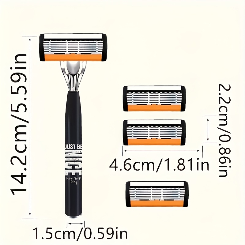 Men Stainless Steel Razor Shar - đánh giá và giá Men'S Grooming Blade