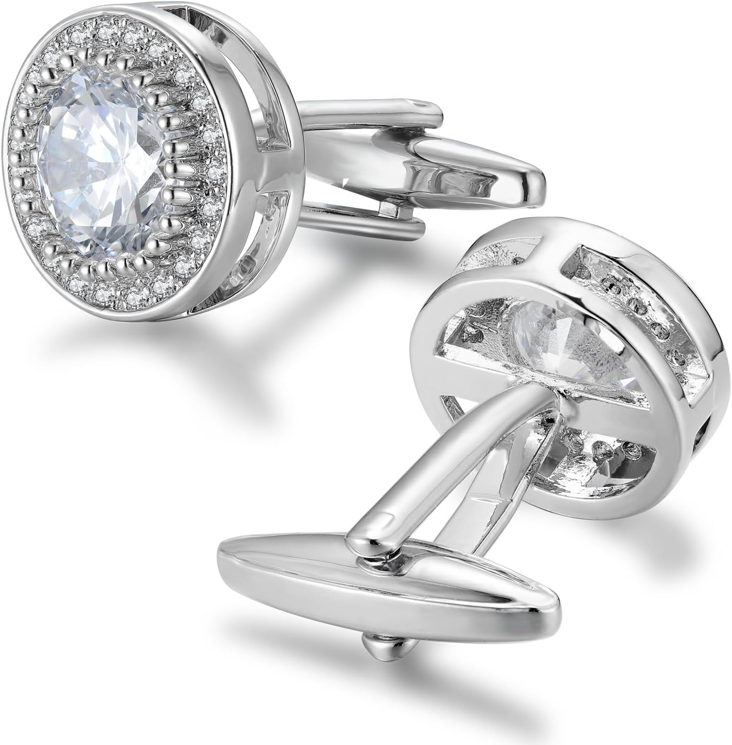 Sparkling CZ Cufflinks for Men - đánh giá và giá Men'S Grooming