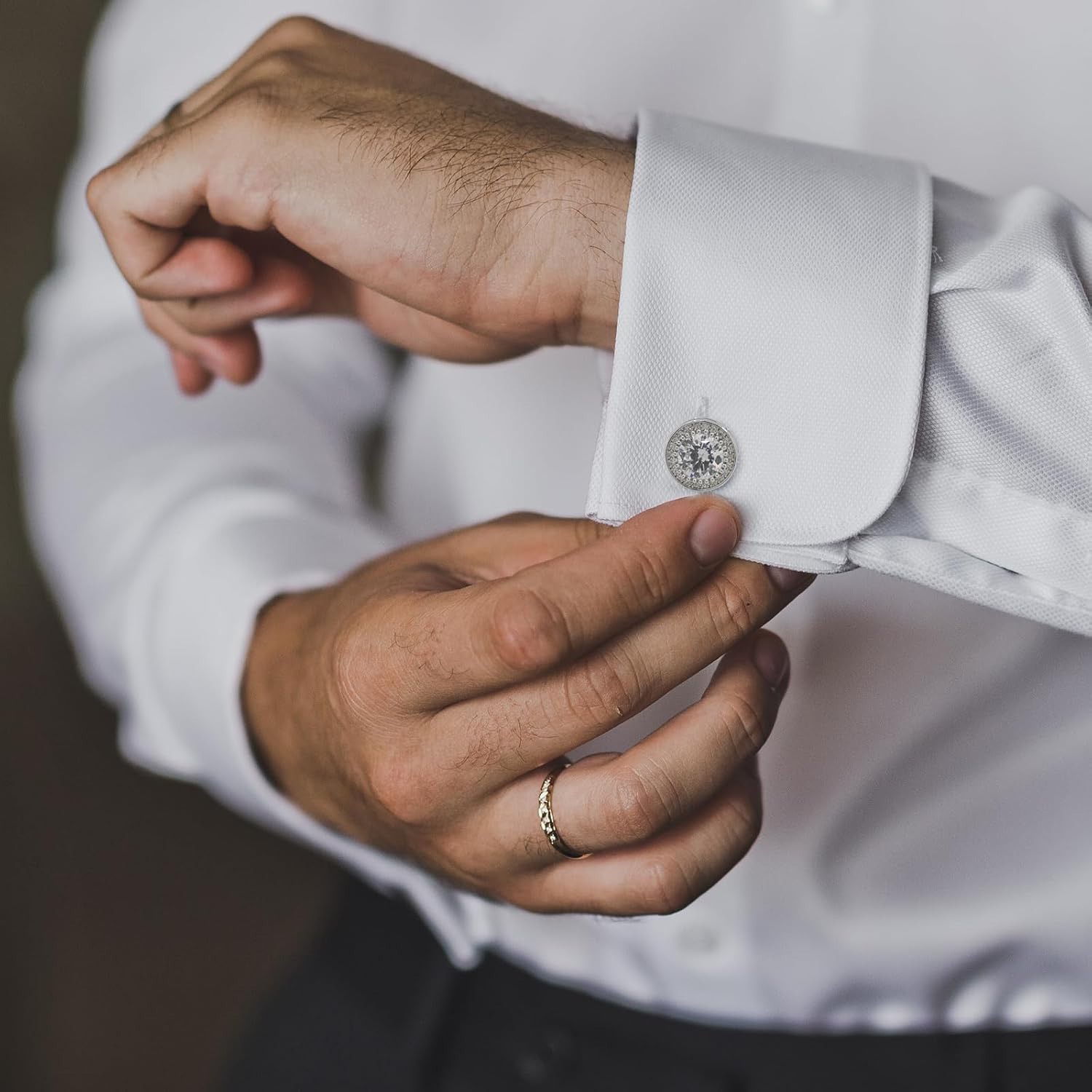 Sparkling CZ Cufflinks for Men - đánh giá và giá Men'S Grooming