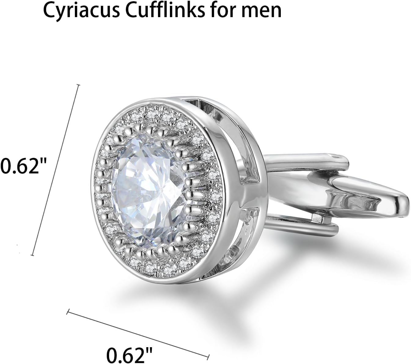 Sparkling CZ Cufflinks for Men - đánh giá và giá Men'S Grooming