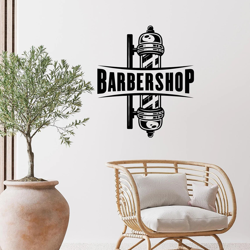 Barbershop Sign Vinyl Wall Dec - đánh giá và giá Men'S Grooming Barbershop