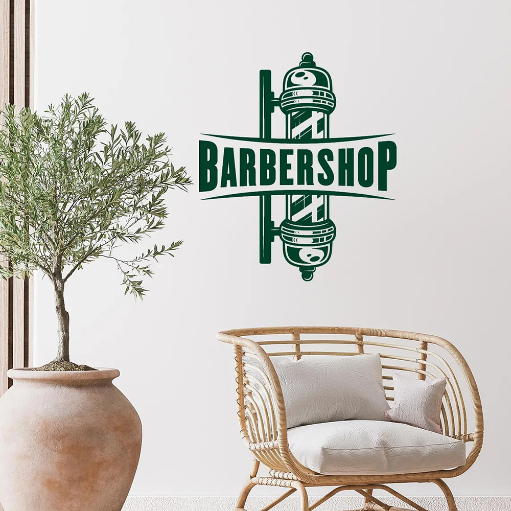 Barbershop Sign Vinyl Wall Dec - đánh giá và giá Men'S Grooming Barbershop