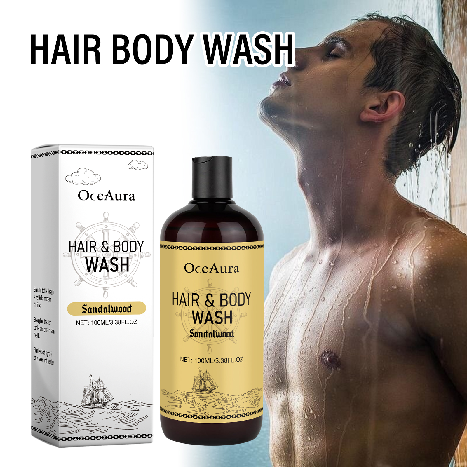 OceAura 2-in-1 Shampoo & Body  - đánh giá và giá Men'S Grooming Gel