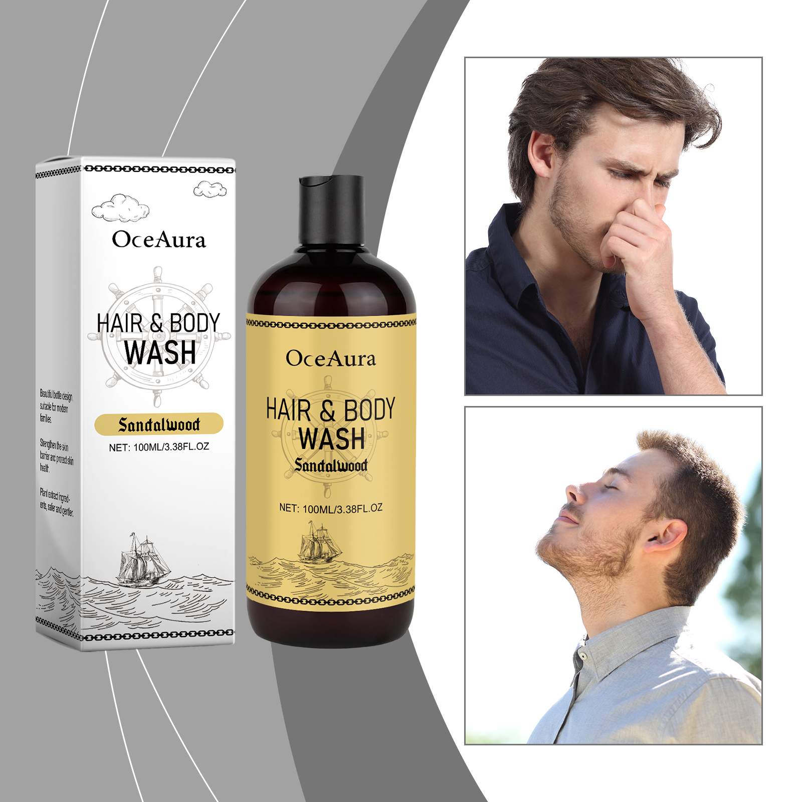 OceAura 2-in-1 Shampoo & Body  - đánh giá và giá Men'S Grooming Gel