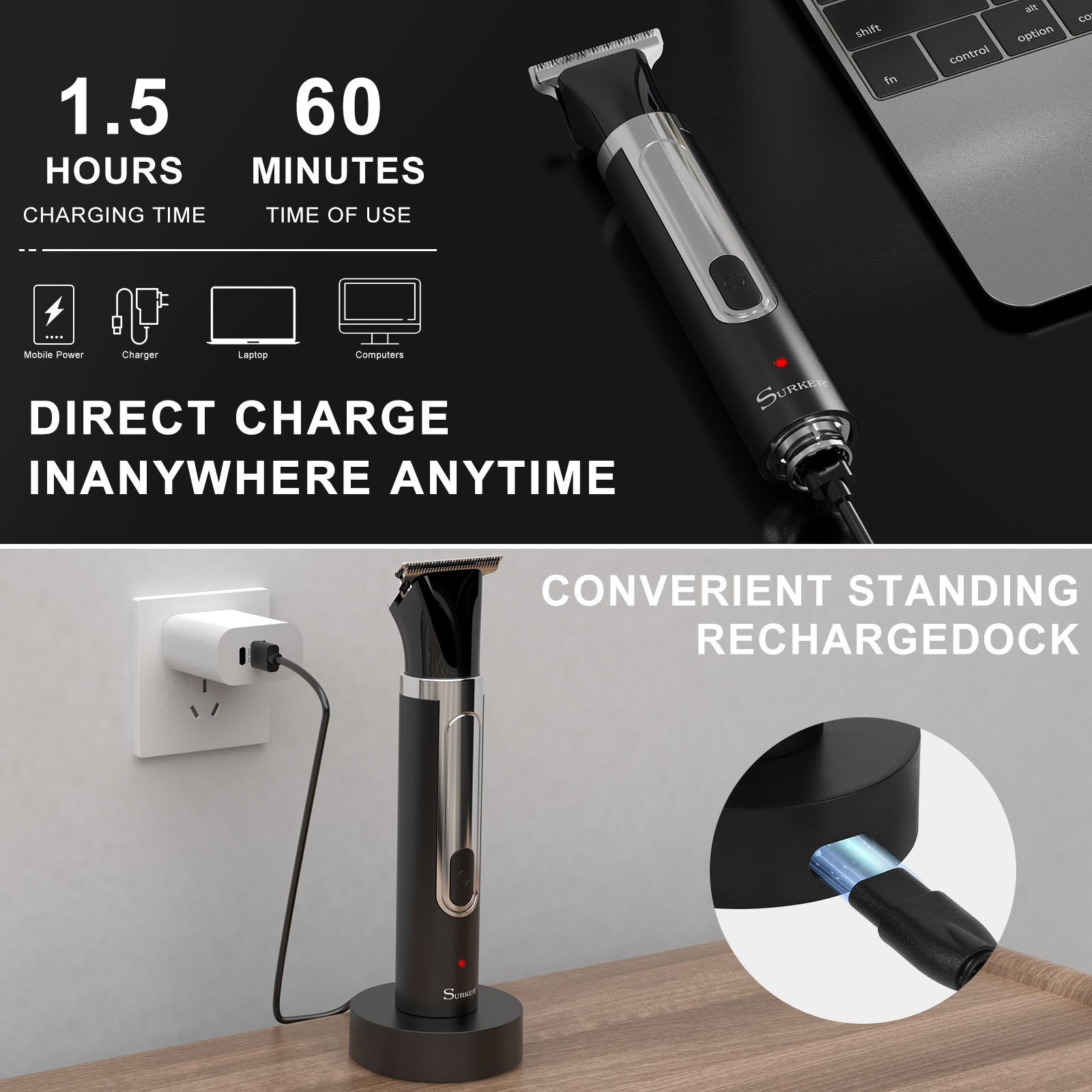 Surker 4-in-1 Shaver for Men G - đánh giá và giá Men Grooming Home