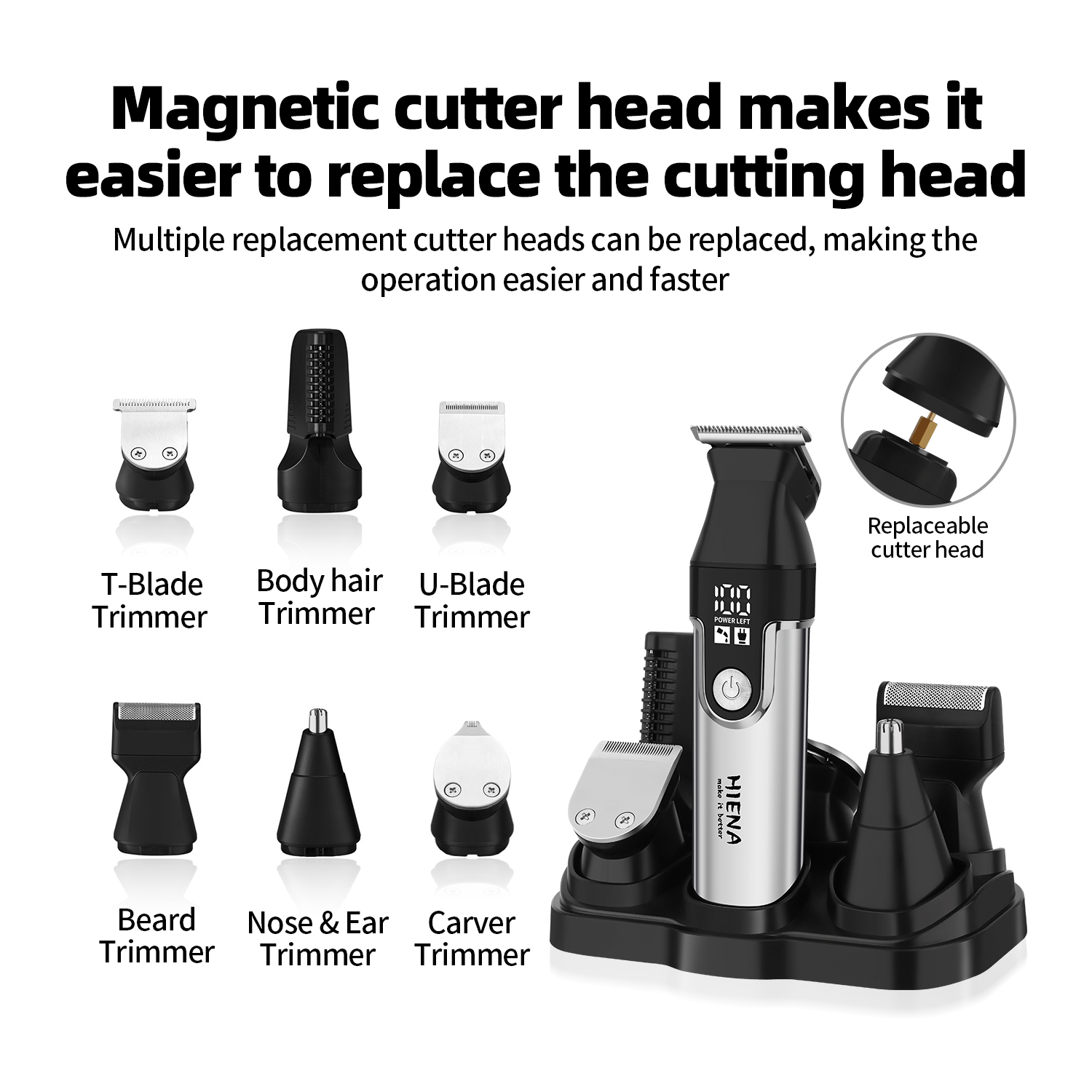 HIENA Professional Multifuncti - đánh giá và giá Men'S Grooming Blade