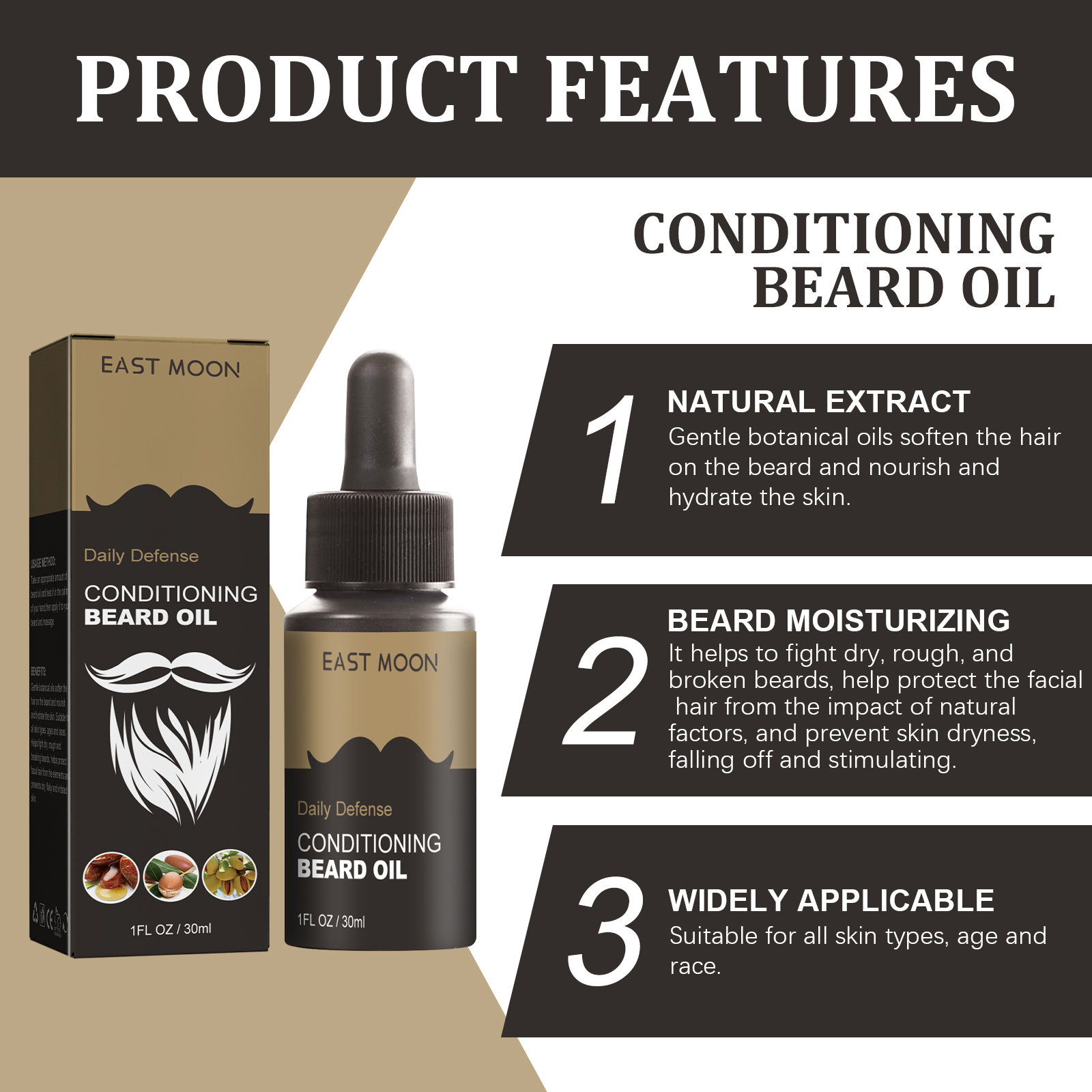 30ml Facial Hair Beard Growth  - đánh giá và giá Men'S Grooming Tonic