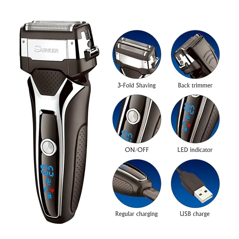 Surker Electric Shaver for Men - đánh giá và giá Men'S Grooming Blade