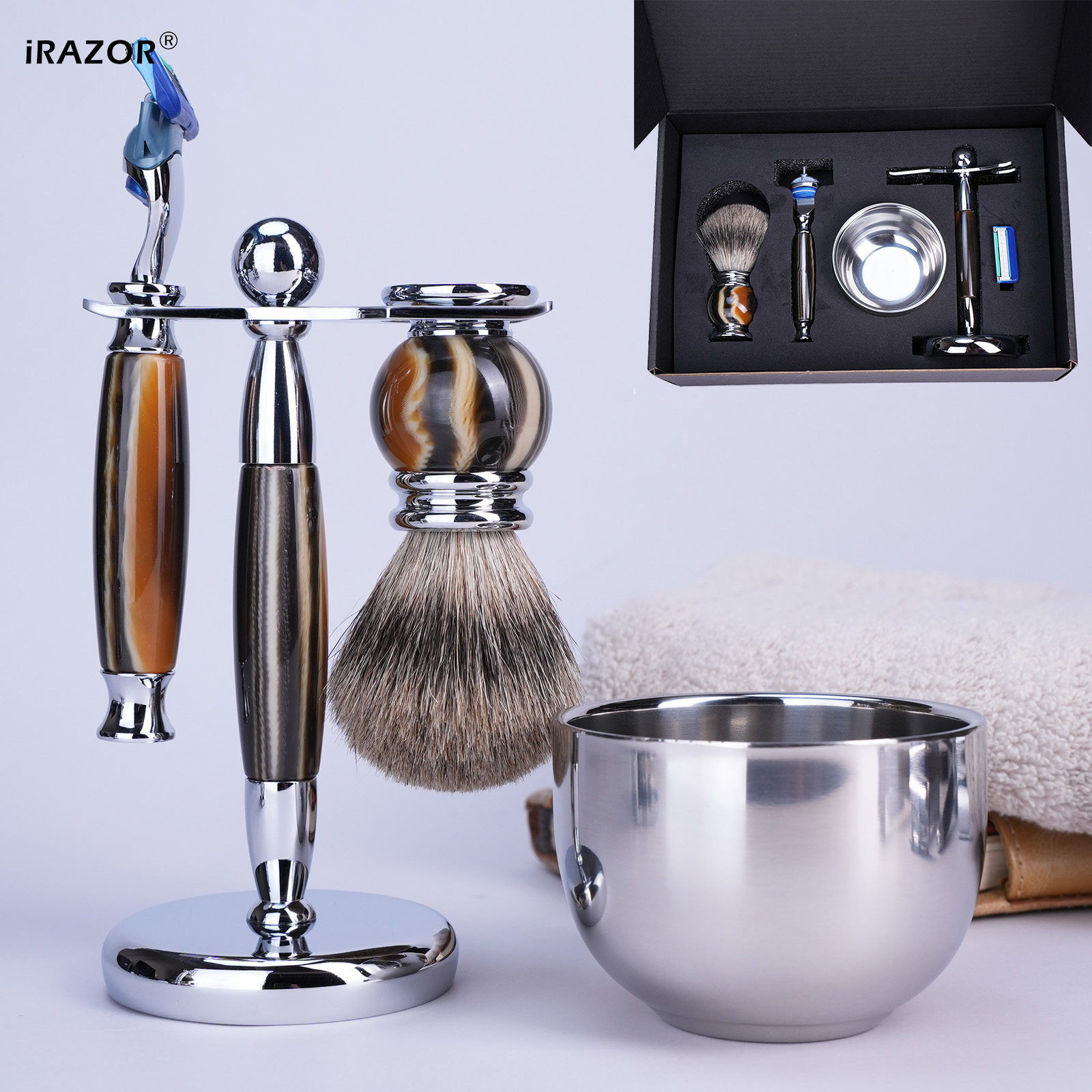 iRAZOR Luxury 5-Blade F5 Fusio - đánh giá và giá Men'S Grooming Blade