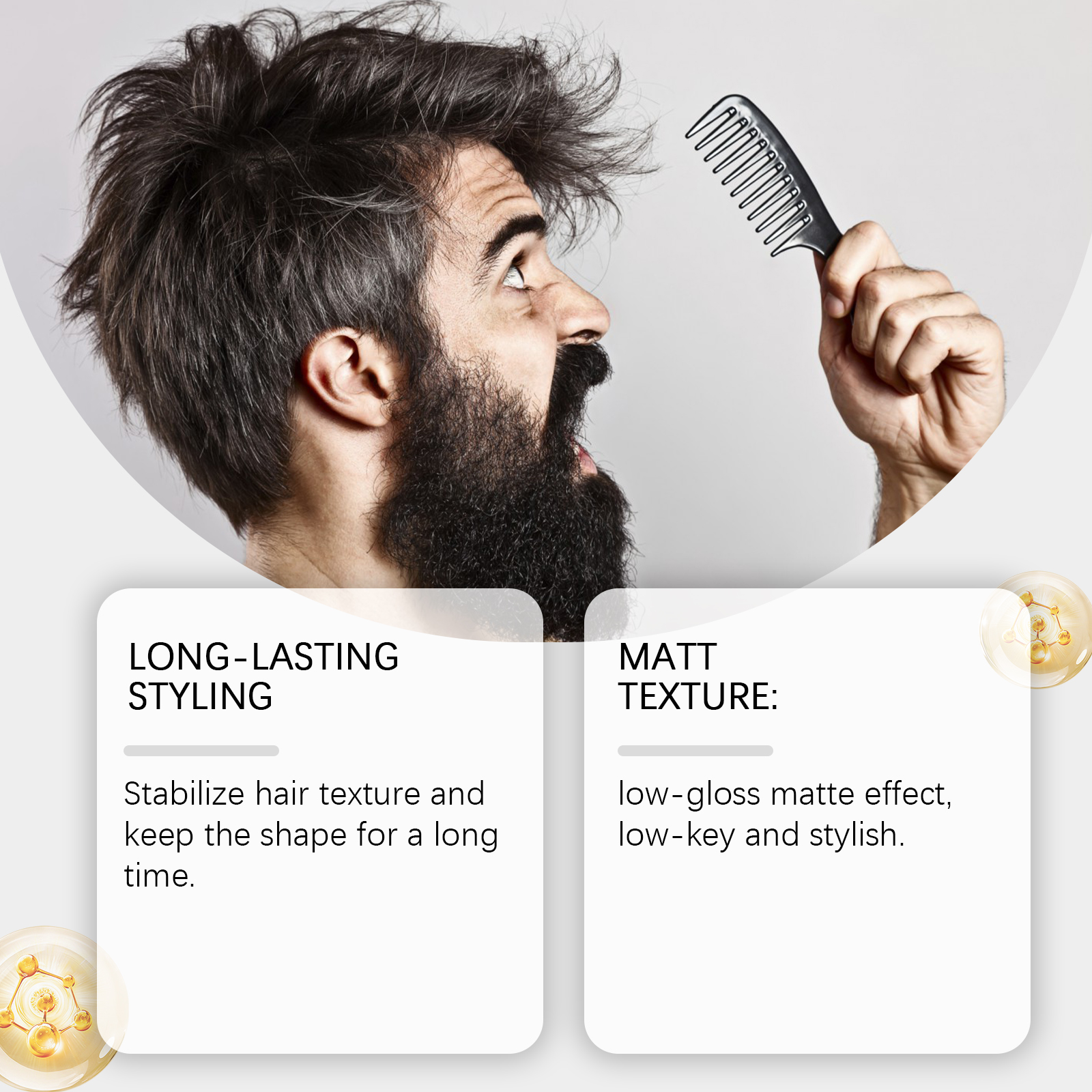 Men's Hair Styling Clay – Crea - đánh giá và giá Pomade Hair Clay