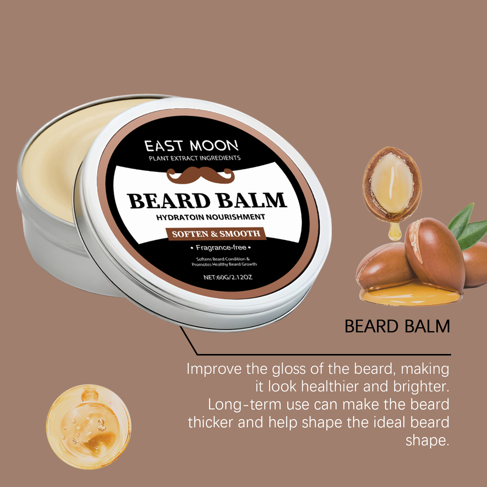 Beard Balm For Men 60g Conditi - đánh giá và giá Men'S Grooming Tonic